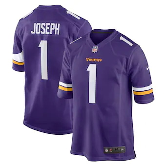 mens nike greg joseph purple minnesota vikings game jersey